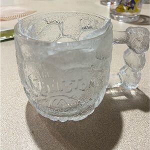 Disney/McDonalds collaboration mug, Flintstones, Rocky Road,Mammoth, 1993, 7 oz.